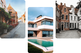BelgiumImmo Verschillende huizen met prijzen